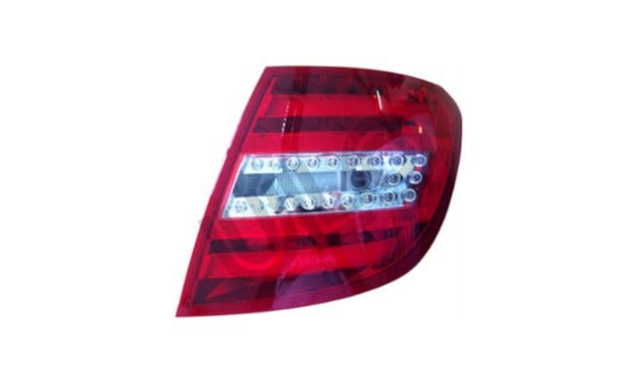 Achterlicht Rechts (LED, kleur indicator geel/transparant, kleur van het glas red) past: MERCEDES C-KLASA W204 Stationwagon 03.11-12.13