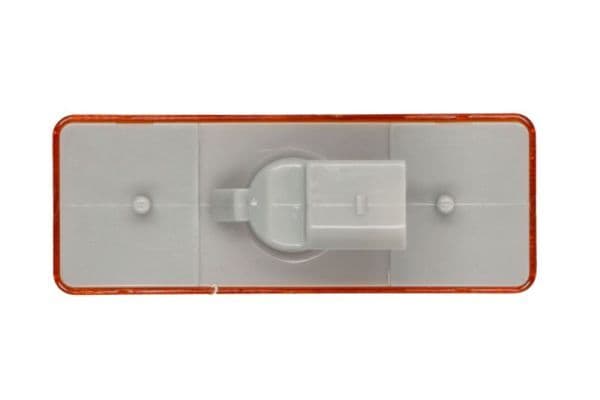 Markeringslichten Links/Rechts, oranje, LED, hoogte 45mm  breedte 120mm, met reliëf, 24V past: MERCEDES ATEGO 2, ATEGO 3 10.04-