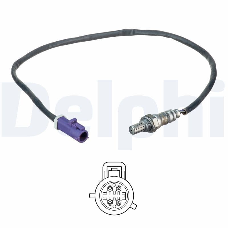 Lambda sonde (aantal draden 4, 813mm) past: FORD FIESTA IV, FIESTA V, FUSION 1.25/1.6 08.95-11.09
