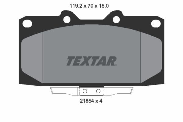 Remblokken set Voor , past: NISSAN 200SX, SKYLINE  SUBARU IMPREZA 2.0/2.5/2.6 07.93-12.08