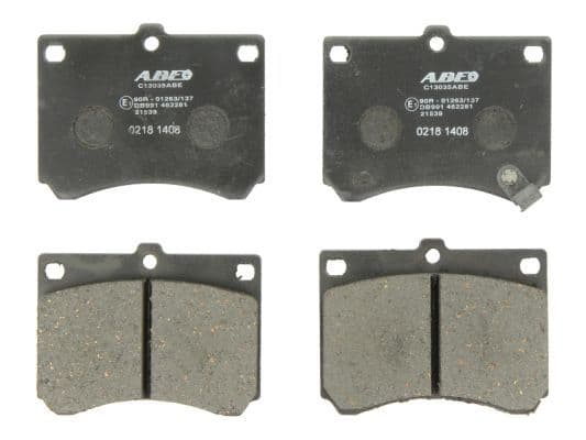 Remblokken set Voor , past: FORD USA ESCORT  MAZDA 121 I, 323 C IV, 323 C V, 323 F IV, 323 F V, 323 F VI, 323 III, 323 P V, 323 S IV, 323 S V, 323 S VI, MX-3 1.5-2.0D 11.86-05.04