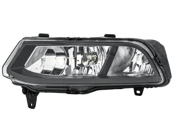 Mistlamp Voor Links (H8/P21W, met DRL  met gebogen lichten) past: VW POLO V 6C 05.14-09.17
