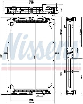 Motorradiator ((en) with frame) EURO 6 past: DAF CF, LF, XB PX-7208-PX-7239 05.13-