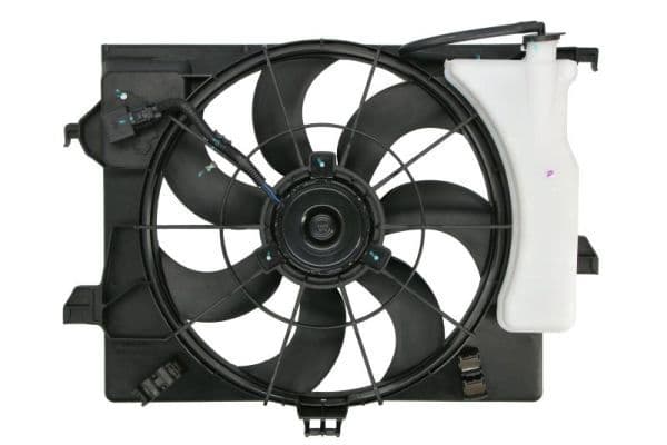 Radiatorventilator (met huisvesting, met controller) past: HYUNDAI ACCENT IV, SOLARIS, VELOSTER  KIA RIO III 1.4/1.6 11.10-