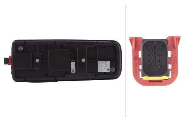 Achterlicht Links (LED, 24V, met indicator, anti-fog licht, achteruitrijlicht, met stoplicht, parkeerlicht, met plaatverlichting) past: DAF CF, LF, XF 106 10.12-