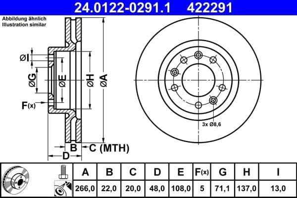 Brake disc Voor Links/Rechts past: PEUGEOT 308, 308 II 1.2-2.0D 09.13-06.21