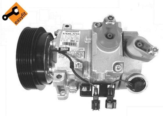 Airconditioning compressor past: VOLVO S60 II, S80 II, V60 I, V70 III, XC60 I, XC70 II, XC90 I 3.0/3.2/3.2ALK 03.06-12.18
