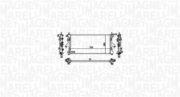 Motorradiator (handmatig) past: CITROEN JUMPER III  FIAT DUCATO  PEUGEOT BOXER 2.2D/2.3D 04.06-