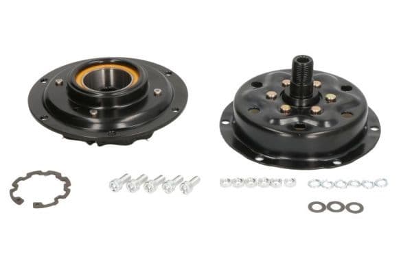 Airco compressor koppeling compleet (7SEU16C/17C  DENSO 7SEU16C/7SEU17C) past: VW CALIFORNIA T5 CAMPER, MULTIVAN T5, PHAETON, POLO, POLO III CLASSIC, TOUAREG, TRANSPORTER T5 1.4-5.0D 05.96-05.10