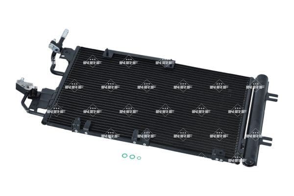 A/C condensator (met droger) past: OPEL ASTRA H, ASTRA H CLASSIC, ASTRA H GTC, ZAFIRA B 1.3D-2.0 04.04-