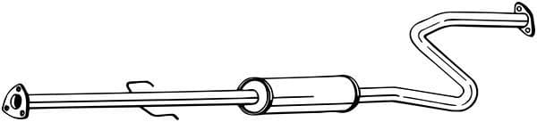 Middendemper uitlaatsysteem past: HONDA ACCORD V  ROVER 600 I 1.8 02.96-02.99