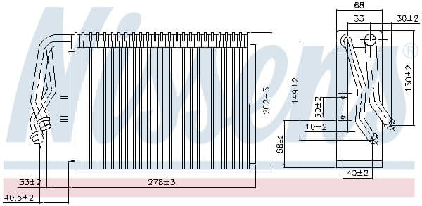 Airconditioning verdamper past: SAAB 900 II 2.0/2.3/2.5 07.93-02.98