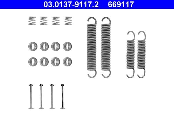 Accessory Kit, brake shoes