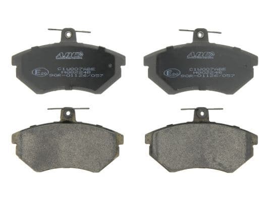Remblokken set Voor , past: AUDI A4 B6  SEAT CORDOBA, IBIZA II, IBIZA IV, IBIZA IV SC, INCA, TOLEDO I  VW CADDY, CADDY III, CORRADO, GOLF II, GOLF III, GOLF IV 1.4-2.2 01.81- 1833 DOUBLE CAB