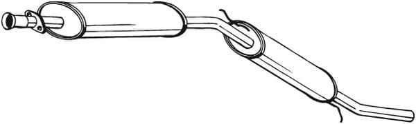 Uitlaatsysteem achterste geluiddemper past: ROVER MINI 1.3 01.92-11.00