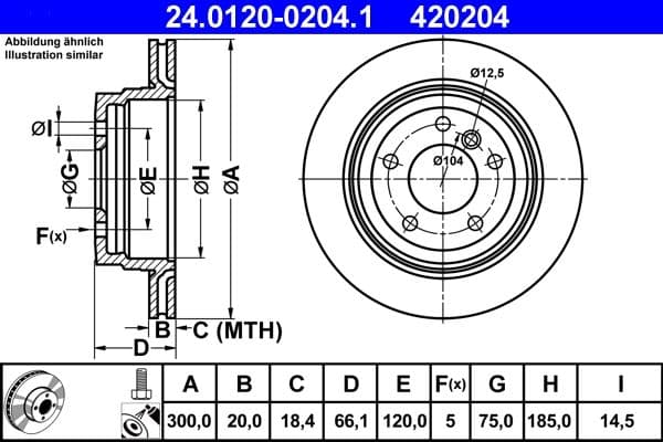 Brake disc Achter Links/Rechts past: BMW 1 (E81), 1 (E87), 3 (E90), 3 (E91), 3 (E92), 3 (E93), 3 (F30, F80), X1 (E84) 1.6-3.0 06.04-03.16