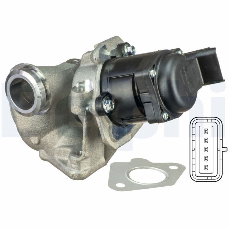 EGR-klep past: VOLVO C30, S40 II, S80 II, V50, V70 III  CITROEN BERLINGO, BERLINGO MULTISPACE, C2, C3 I, C3 II, C3 PICASSO, C4, C4 GRAND PICASSO I, C4 I, C4 PICASSO I, C5 II 1.4D/1.6/1.6D 11.01-