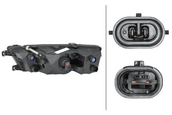 Mistlamp Voor Rechts (H8/LED, met dagrijlichten  verchroomd) past: SKODA RAPID 07.12-03.22
