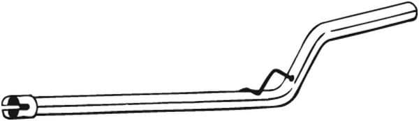 Uitlaatpijp midden past: VW CADDY III, CADDY IV 1.6D/1.9D/2.0D 04.04-09.20