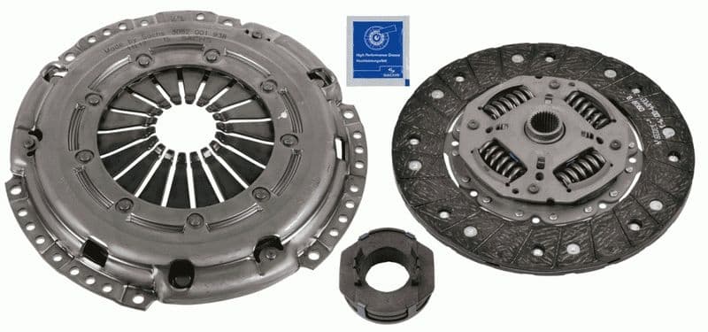 Koppelingskit (228mm) past: AUDI A1  SEAT IBIZA IV, IBIZA IV SC, IBIZA IV ST, TOLEDO IV  SKODA FABIA II, RAPID, ROOMSTER, ROOMSTER PRAKTIK  VW POLO V 1.6D 05.09-12.19