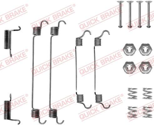 Accessory Kit, brake shoes