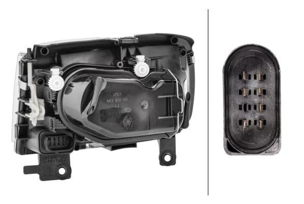 Koplamp Links (H1/H7/W5W, elektrisch, handleiding, kleur invoegen: verchroomd) past: VW POLO III 6N2 10.99-09.01