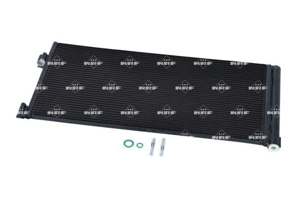 A/C condensator (met droger) past: RENAULT LAGUNA, LAGUNA III, LATITUDE 1.5D-3.5 10.07-