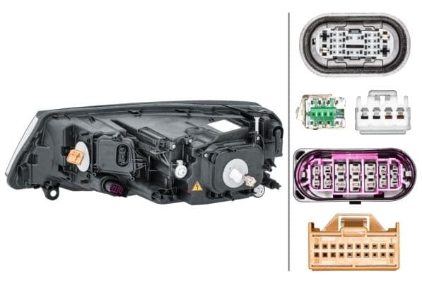 Koplamp Rechts (D3S/LED/W5W/WY21W, elektrisch, met motor) past: VW TOUAREG 7P 05.14-03.18