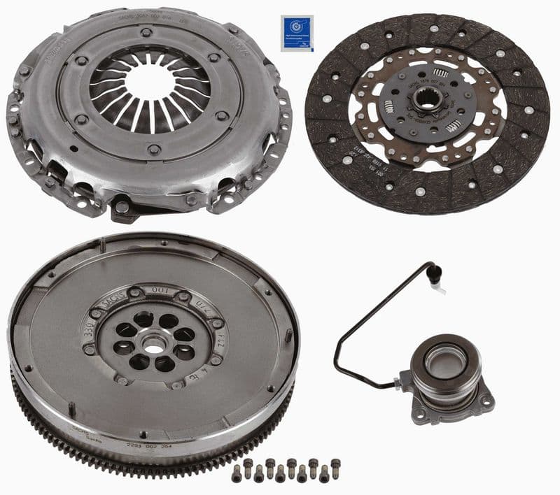 Zelfstellende koppelingskit (met bouten: ja, Met koppelingsdeksel  met centrale koppeling slave cilinder, 240mm) past: CHEVROLET CRUZE  OPEL ASTRA J, ASTRA J GTC, CORSA D, MERIVA A 1.7D 09.03-
