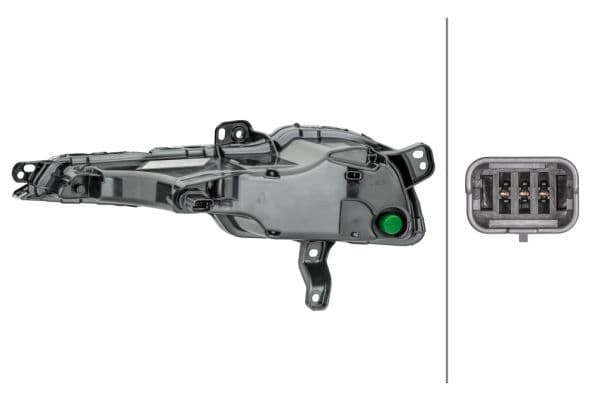 Knipperlicht voor Rechts (transparant, LED) past: PEUGEOT 308 II 06.17-06.21