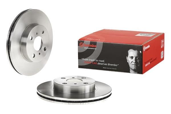 Brake disc Voor Links/Rechts past: GREAT WALL C30, VOLEEX C10, VOLEEX C20R  TOYOTA COROLLA 1.3-2.0D 05.92-