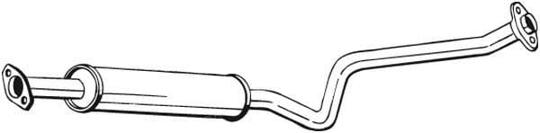 Middendemper uitlaatsysteem past: NISSAN PRIMERA 2.0 03.02-