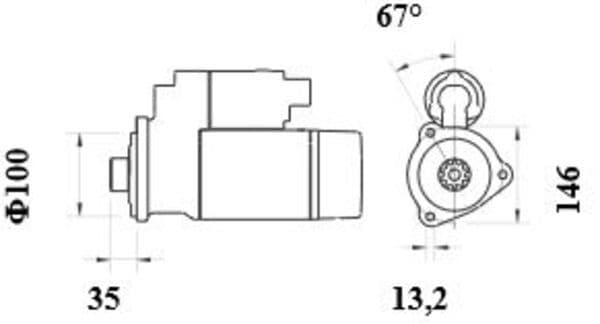 Starter (12V, 3kW, aantal tanden 10 pcs, (en) new with a deposit) past: BELARUS 1021.4, 1021.5, 1021.6, 1025.2, 1025.3, 1025.4, 510, 511, 511.1, 512, 512.2, 520, 522, 570, 572, 611, 612, 800, 811