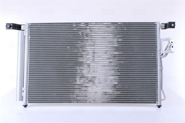 A/C condensator (met droger, (EN) additional fitting elements) past: HYUNDAI SANTA FÉ II 2.2D/2.7 03.06-12.12