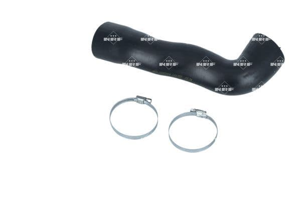 Intercooler slang Links (Inlaat zijde, diameter 53mm, lengte 320mm, zwart) past: SEAT IBIZA IV, IBIZA IV SC  VW POLO V 1.6D 05.09-08.15