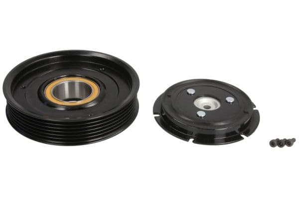 Airco compressor koppeling compleet (HALLA  HCC 12V 66PK 120mm) past: KIA past: HYUNDAI SANTA FÉ III  KIA SORENTO II 2.4 09.12-12.18