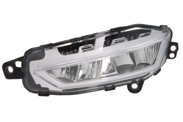 Mistlamp Links (LED, zilveren frame) 24V past: VOLVO FH III 02.20-