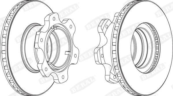 Brake disc achter Links/Rechts (304mmx30mm) past: MAN L2000, M 2000 L  MERCEDES T2/LN1, VARIO, VARIO (B667, B670, B668), VARIO (B670), VARIO (B670, B668, B667) 04.86-