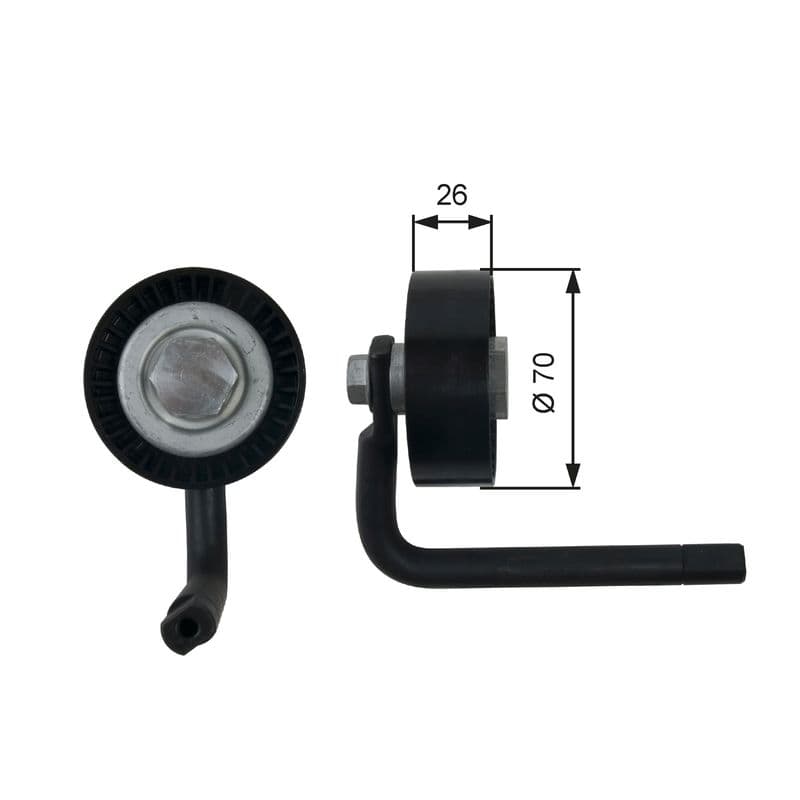 Tensioner Pulley, V-ribbed belt