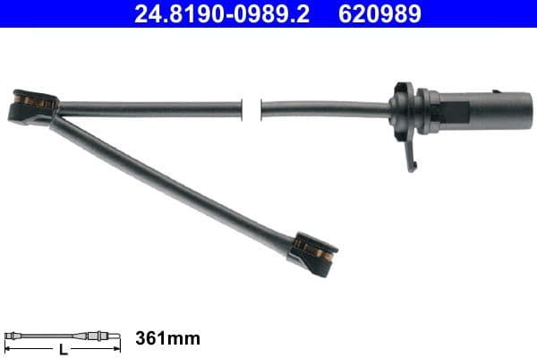 Sensor remblokslijtage Voor (hoeveelheid per verpakking: 1pcs) past: AUDI A6 C7, A7, Q5 1.8-4.0 10.08-09.18