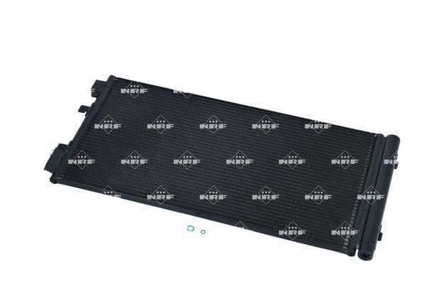 A/C condensator (met droger) past: RENAULT FLUENCE, GRAND SCENIC III, MEGANE, MEGANE III, MODUS, SCENIC III 1.2-2.0D 05.08-