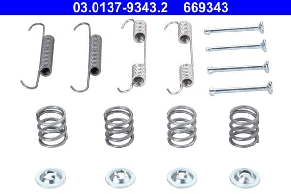 Accessory Kit, parking brake shoes