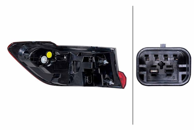 Achterlicht Rechts (extern, LED, kleur van het glas gerookt) past: BMW 3 G20, G21 10.18-