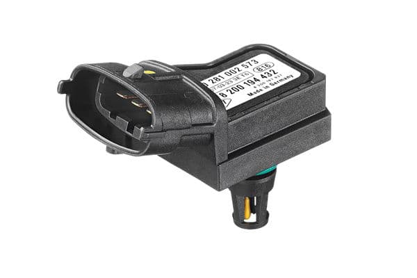 Druksensor in het inlaatspruitstuk (4 pin) past: RENAULT CLIO II, GRAND SCENIC II, MASTER II, MASTER III, MEGANE II, SCENIC II 1.5D-2.5D 12.97-