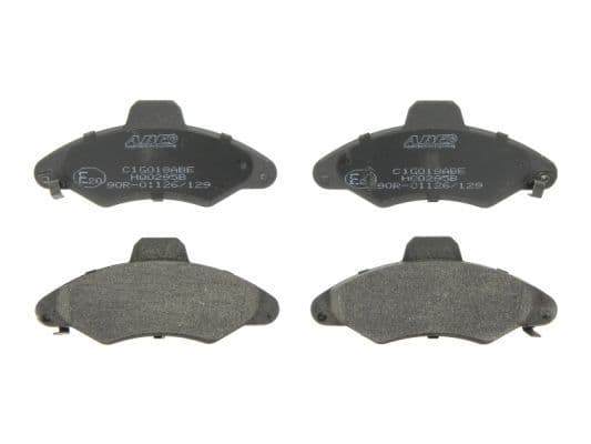 Remblokken set Voor , past: FORD ESCORT CLASSIC, ESCORT V, ESCORT V EXPRESS, ESCORT VI, KA, ORION III 1.3-2.0 07.90-03.04