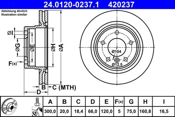Brake disc Achter Links/Rechts past: BMW 1 (E87), 1 (F20), 1 (F21), 2 (F22, F87), 2 (F23), 3 (E90), 3 (E91), 3 (E92), 3 (E93), 3 (F30, F80), 3 (F31), 4 (F32, F82) 1.5-3.0 06.04-06.21