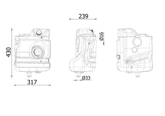 Koelvloeistof expansievat past: RVI MAGNUM DXi12/DXi13 10.04-