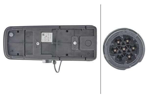 Achterlicht Rechts (LED, 24V, met indicator, anti-fog licht, achteruitrijlicht, met stoplicht, parkeerlicht, reflector, met omkeersignaal) past: MAN TGX I 01.14-09.21
