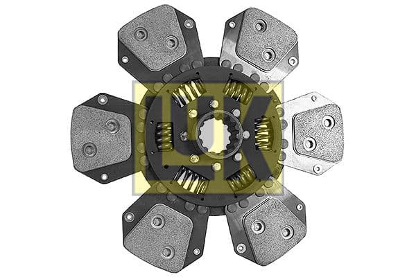 Koppelingsplaat/plaat keramiek (280mm  aantal peddels: 6) past: AGRIFULL 55-46, 65-46, 55-66, 60, 80, 70, 75, 50, 90, 95, 85  CASE IH 65 A, JX70, JX75, 75, 75 MAXXIMA, 80, 80 2WD, 80 4WD