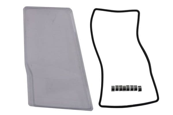 Koplampglas Rechts (met pakking, Chinees) past: VOLVO FH12, FH16, FM9 09.01-